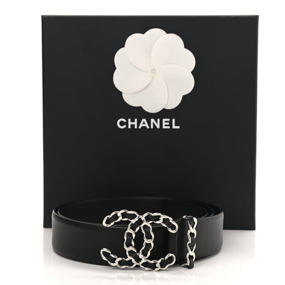 Chanel Calfskin CC Chain Belt 85 34 Black 6 of 6