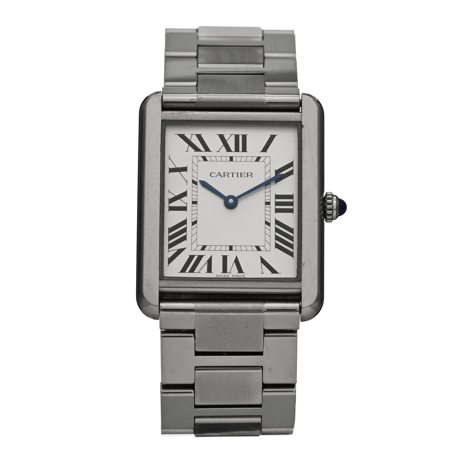 Cartier Stainless Steel 27mm Tank Solo Quartz Watch 1 of 5