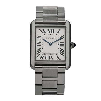 Cartier Stainless Steel 27mm Tank Solo Quartz Watch 1 of 5