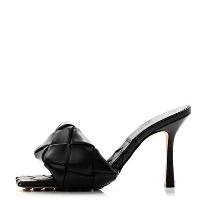 Bottega Veneta Nappa Maxi Intrecciato Lido Mule Sandals 39 Black 1 of 11