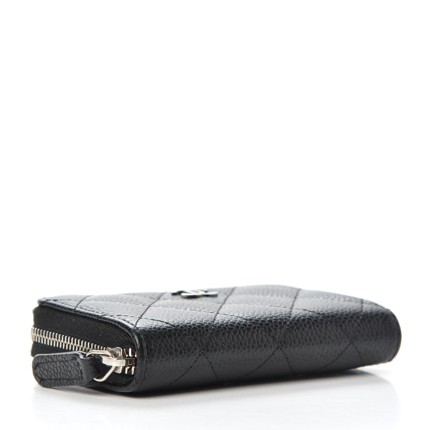 Chanel Caviar Quilted Zip Coin Purse Black 4 of 8