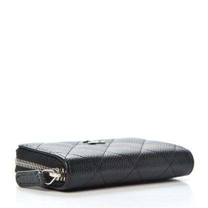 Chanel Caviar Quilted Zip Coin Purse Black 4 of 8