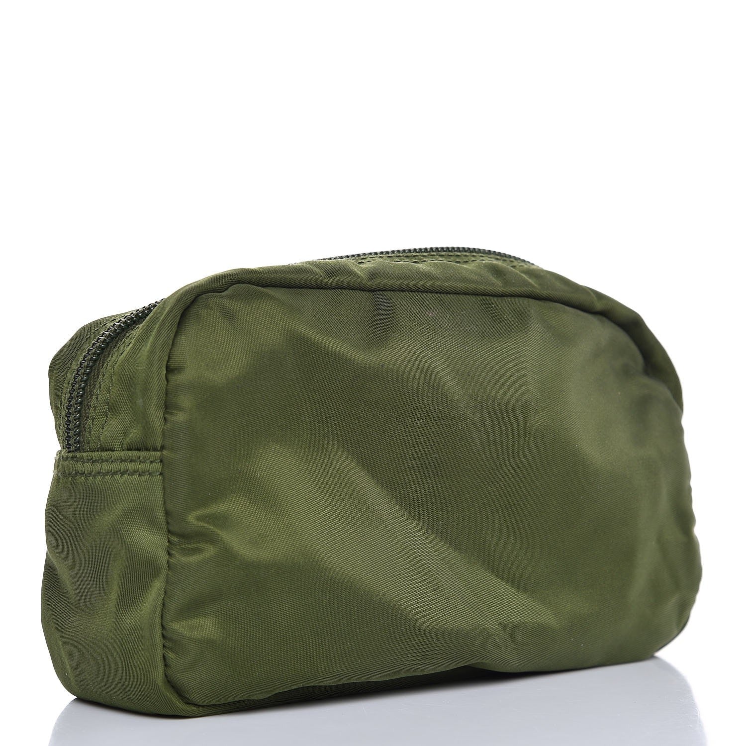 Prada Nylon Vela Cosmetic Pouch Army 3 of 8