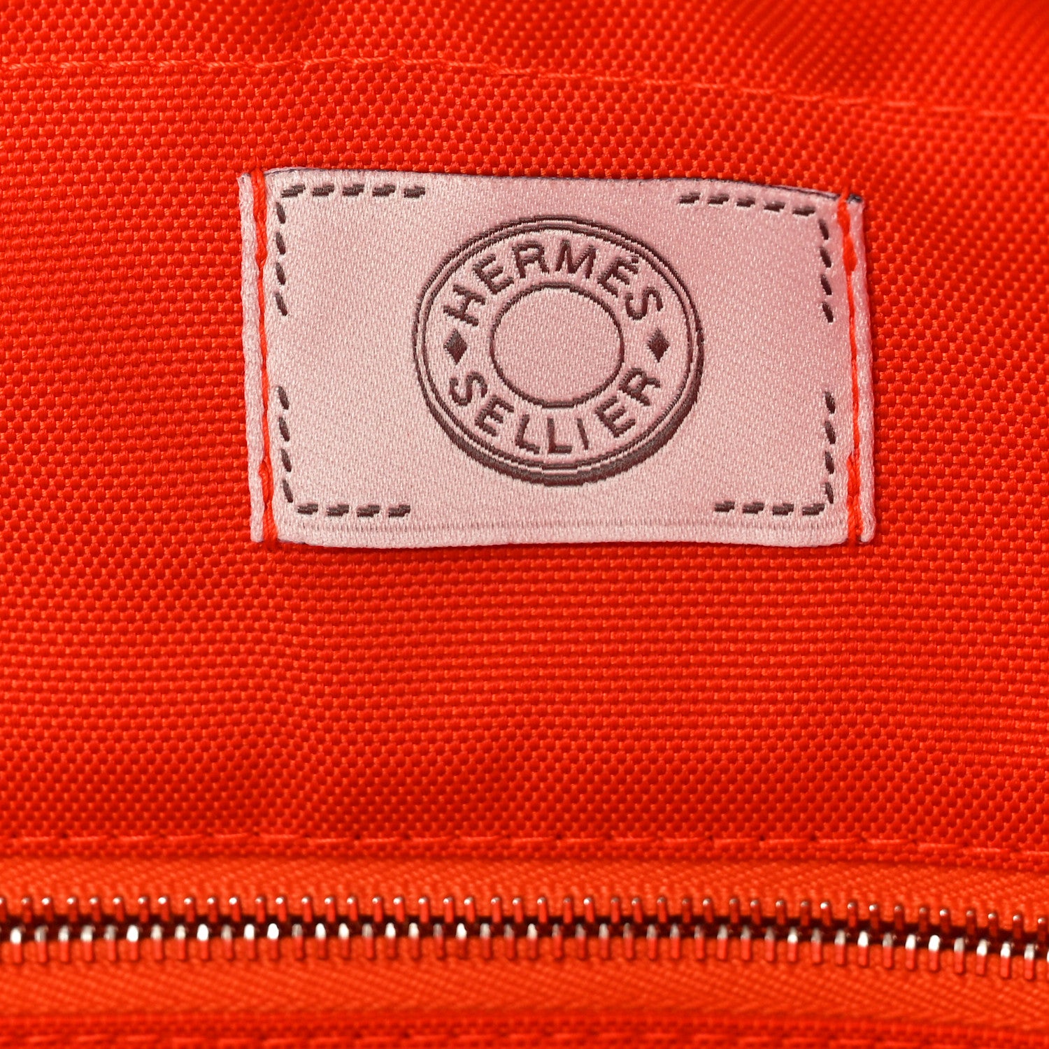 Hermes Toile Sac De Pansage Groom Kaki Feu 8 of 12