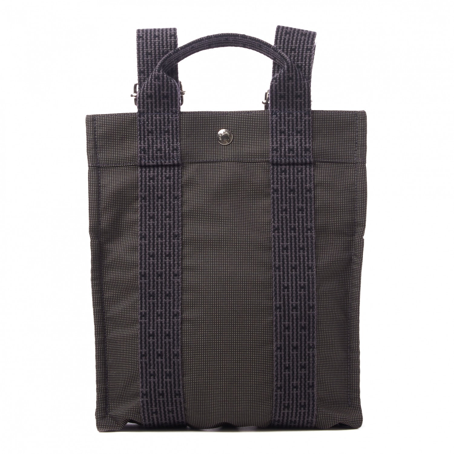 Hermes Canvas Herline Backpack Grey 1 of 7