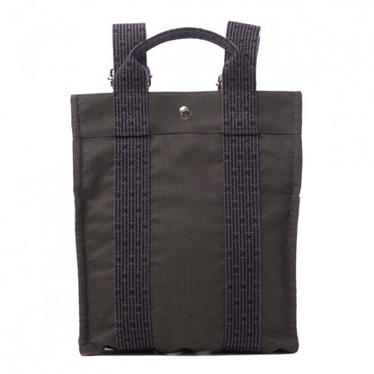 Hermes Canvas Herline Backpack Grey 1 of 7