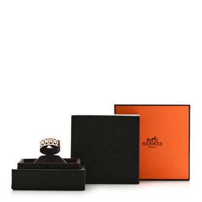 Hermes 18K Rose Gold PM Chaine d'Ancre Divine Ring 53 6.25 4 of 4