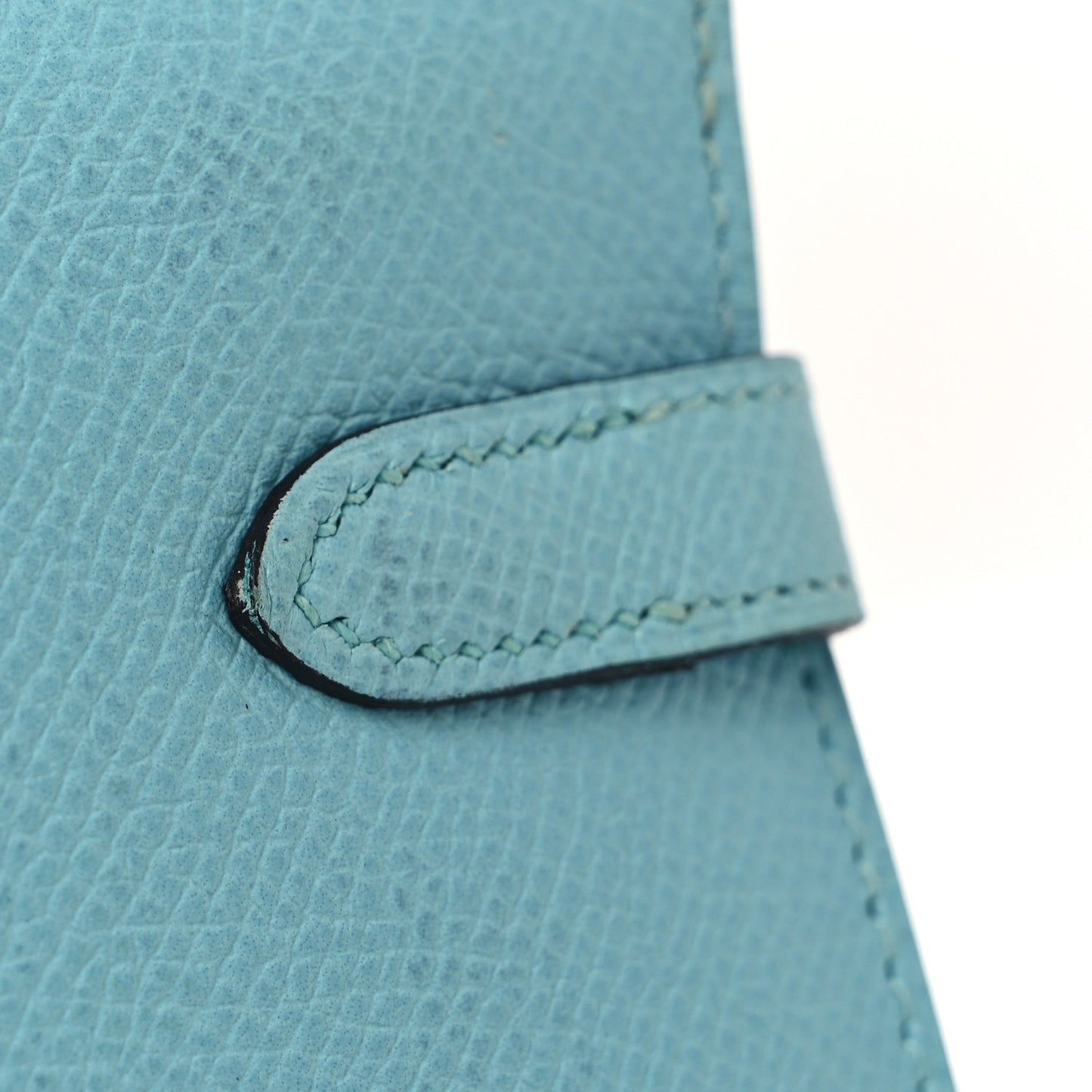Epsom Kelly Longue Wallet Bleu Atoll