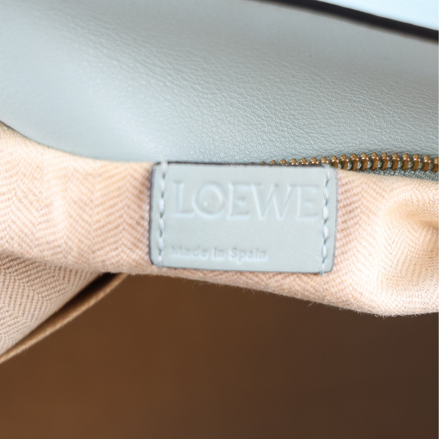 Loewe Calfskin Medium Puzzle Bag Light Blue 6 of 10