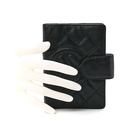 Chanel Calfskin Quilted Small Cambon Agenda Planner Black 2 of 14