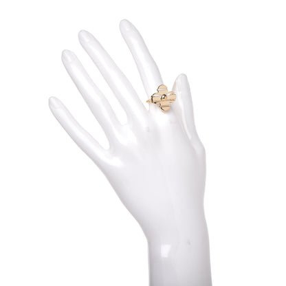 Louis Vuitton 18K Yellow Gold Fleur Ring 50 5.25 2 of 6