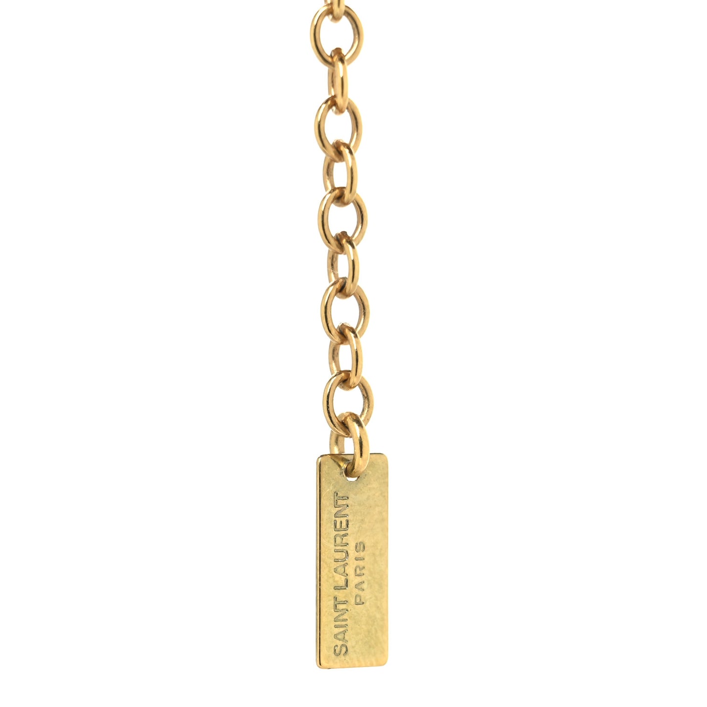 Metal Heart Pendant Necklace Gold