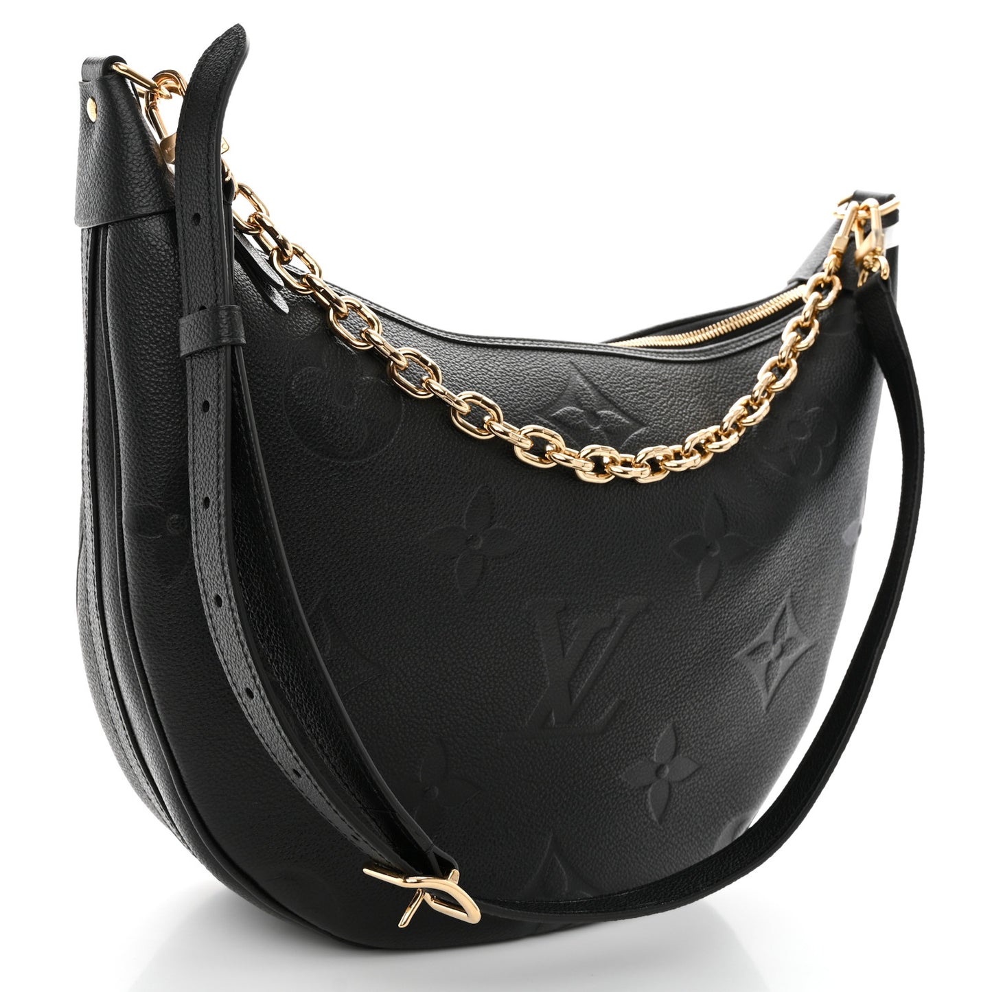 Empreinte Monogram Giant Loop Hobo Black