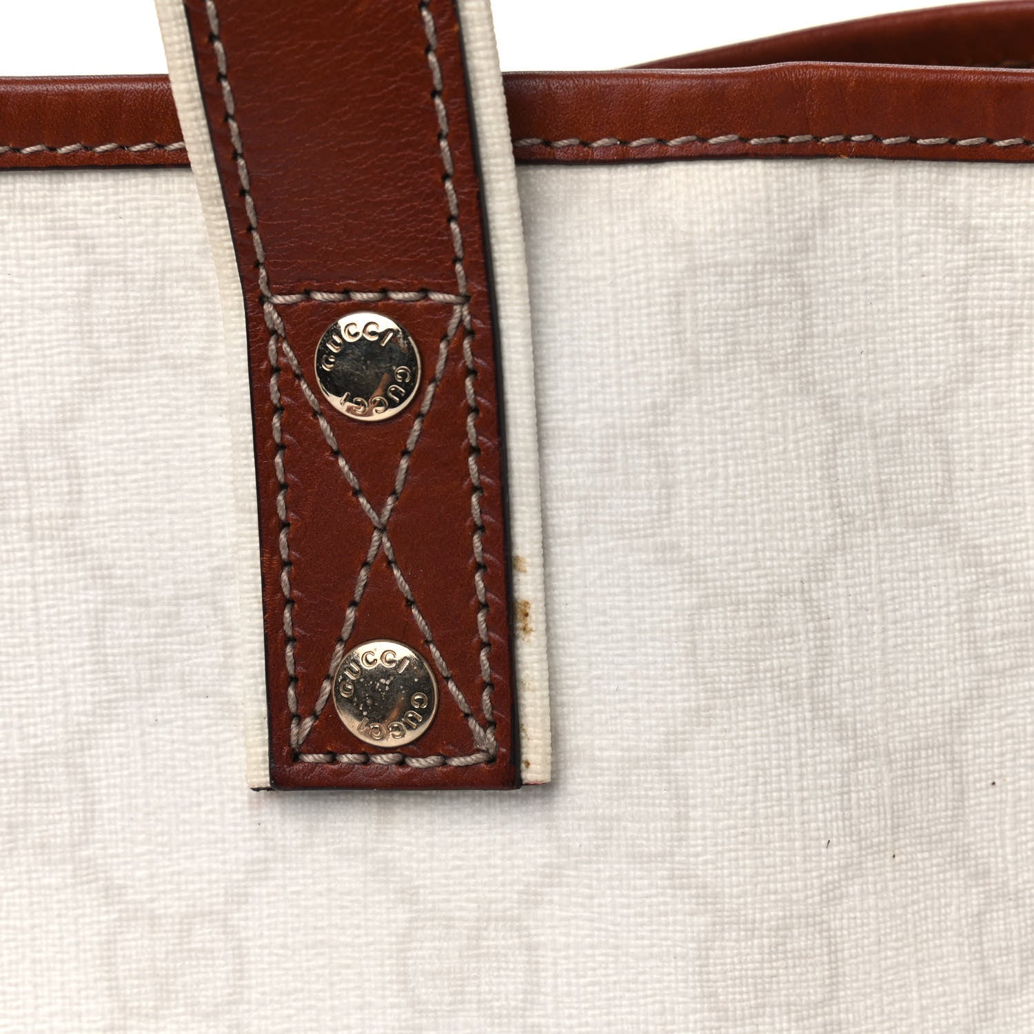 Gucci GG Plus Monogram Medium Signature Web Loop Tote White 13 of 18
