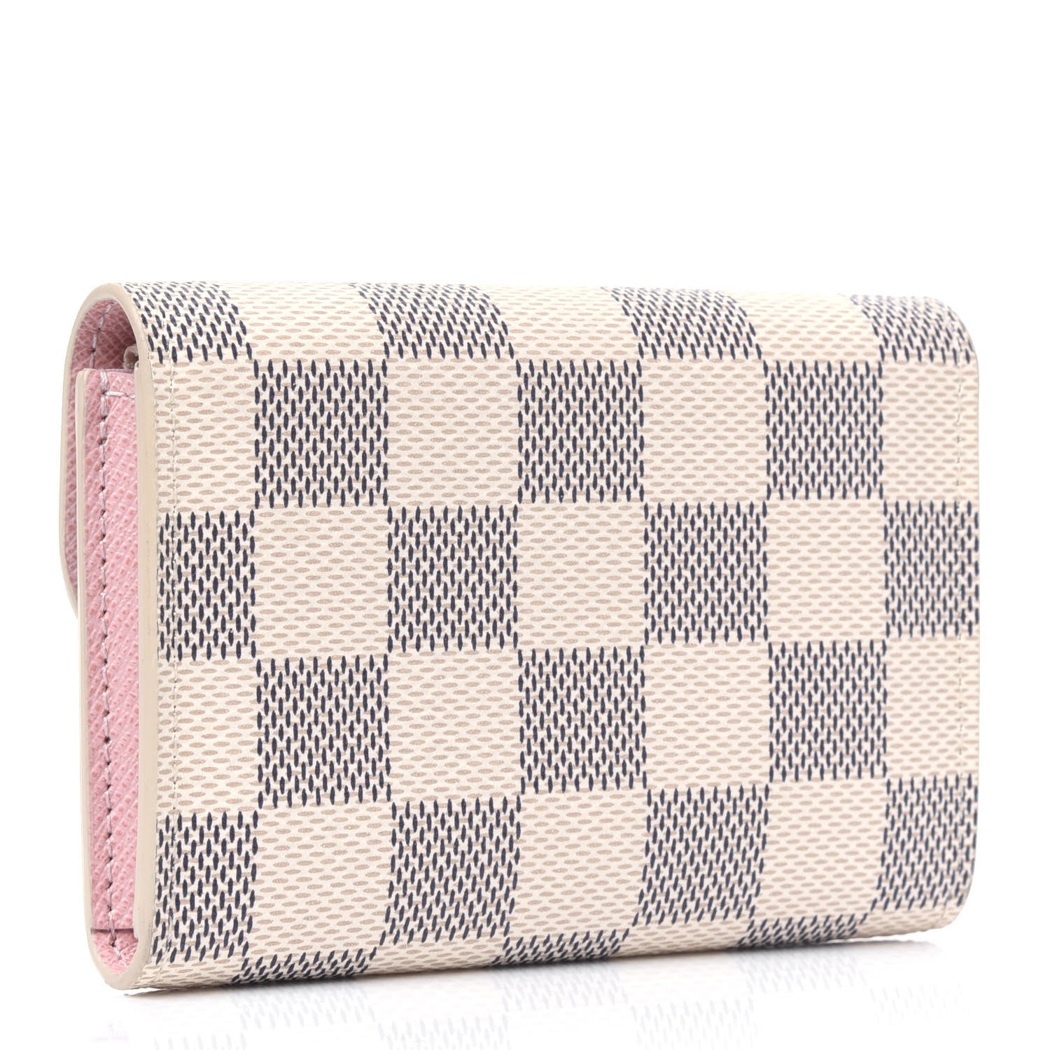 Louis Vuitton Damier Azur Rosalie Coin Purse Rose Ballerine 2 of 4