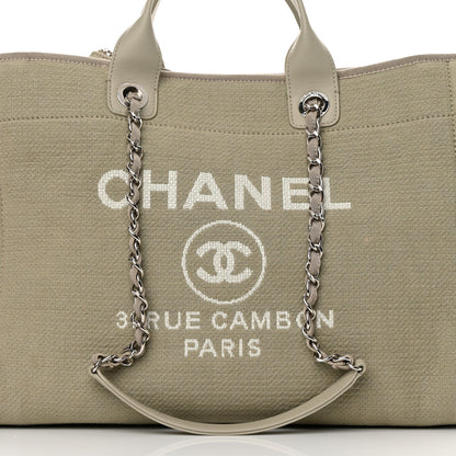 Chanel Mixed Fibers Medium Deauville Tote Grey 9 of 16