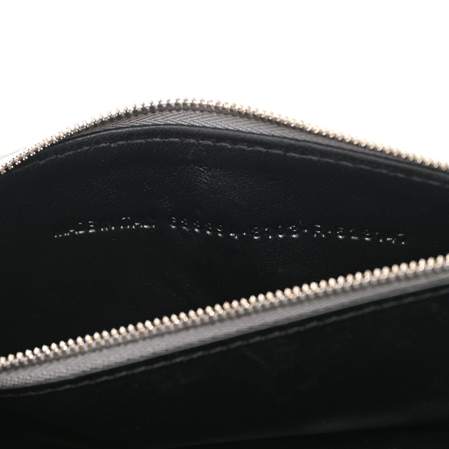 Balenciaga Metallic Extra Supple Calfskin Crocodile Embossed Gossip Wallet On Chain Silver 7 of 16