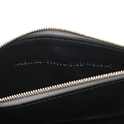 Balenciaga Metallic Extra Supple Calfskin Crocodile Embossed Gossip Wallet On Chain Silver 7 of 16