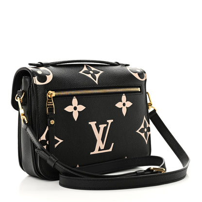 Louis Vuitton Empreinte Monogram Giant Pochette Metis Black Beige 3 of 9