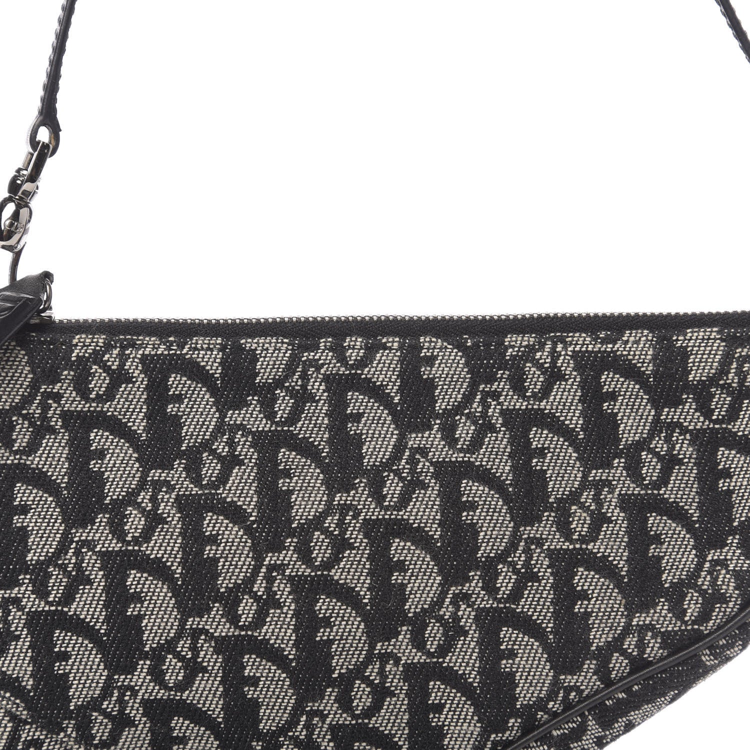 Christian Dior Monogram Mini Saddle Pochette Black 10 of 10