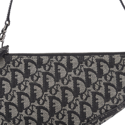 Christian Dior Monogram Mini Saddle Pochette Black 10 of 10