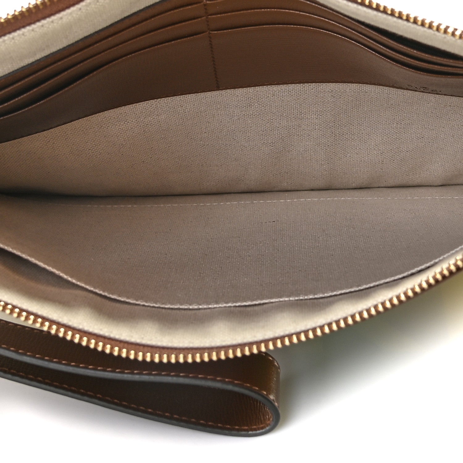 Gucci GG Supreme Monogram Fake/Not Interlocking G Documents Holder Beige Brown Sugar 4 of 7