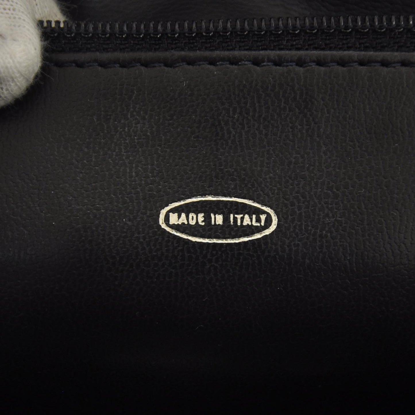 Lambskin Quilted Shoulder Bag Navy GHW