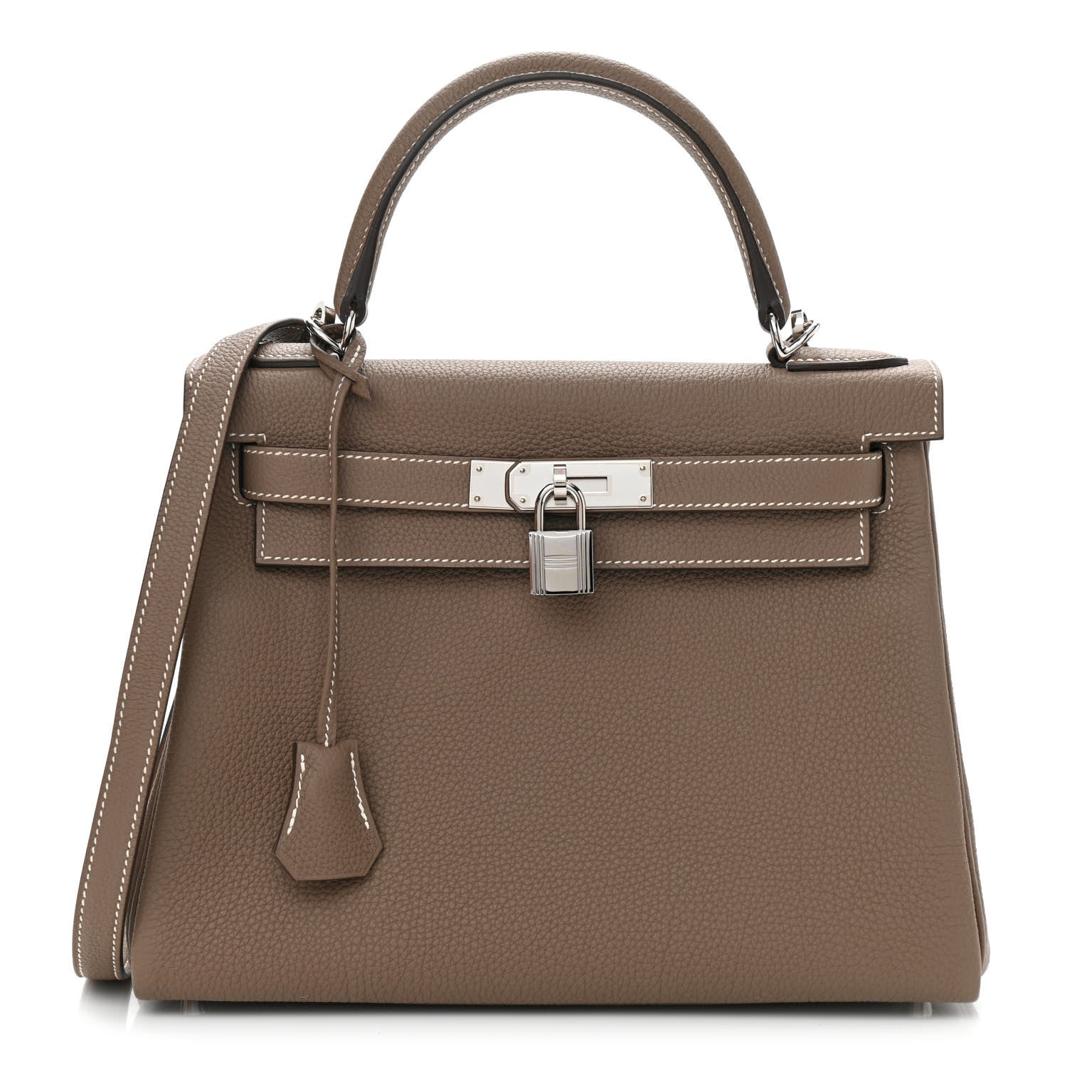 Hermes Togo Kelly Retourne 28 Etoupe 1 of 10