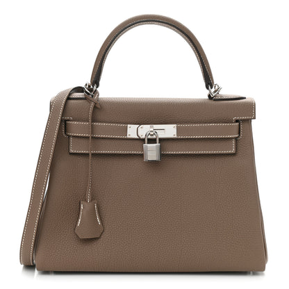Hermes Togo Kelly Retourne 28 Etoupe 1 of 10