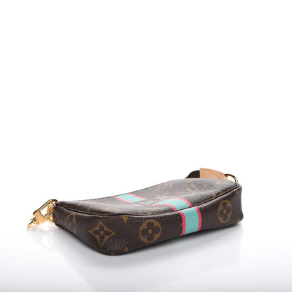 Louis Vuitton Monogram My LV Heritage Mini Pochette Accessories Turquoise Fuchsia 4 of 8
