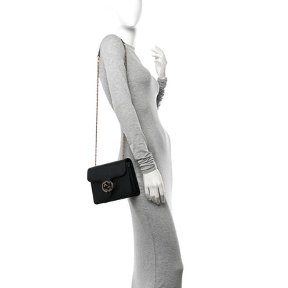 Gucci Dollar Calfskin Small Interlocking G Shoulder Bag Black 2 of 10