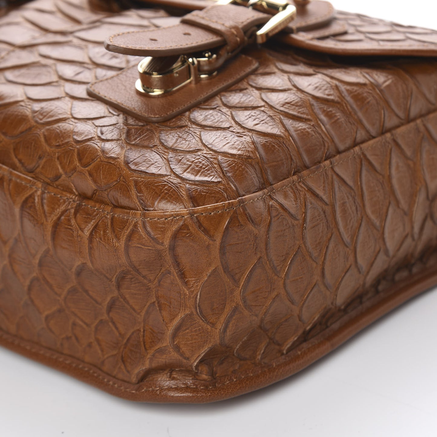 Silky Snake Trout Messenger Bag Oak