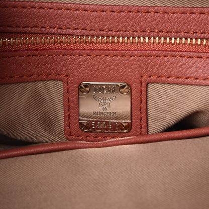 MCM Grained Calfskin Medium Klara Hobo Cocoa 7 of 9