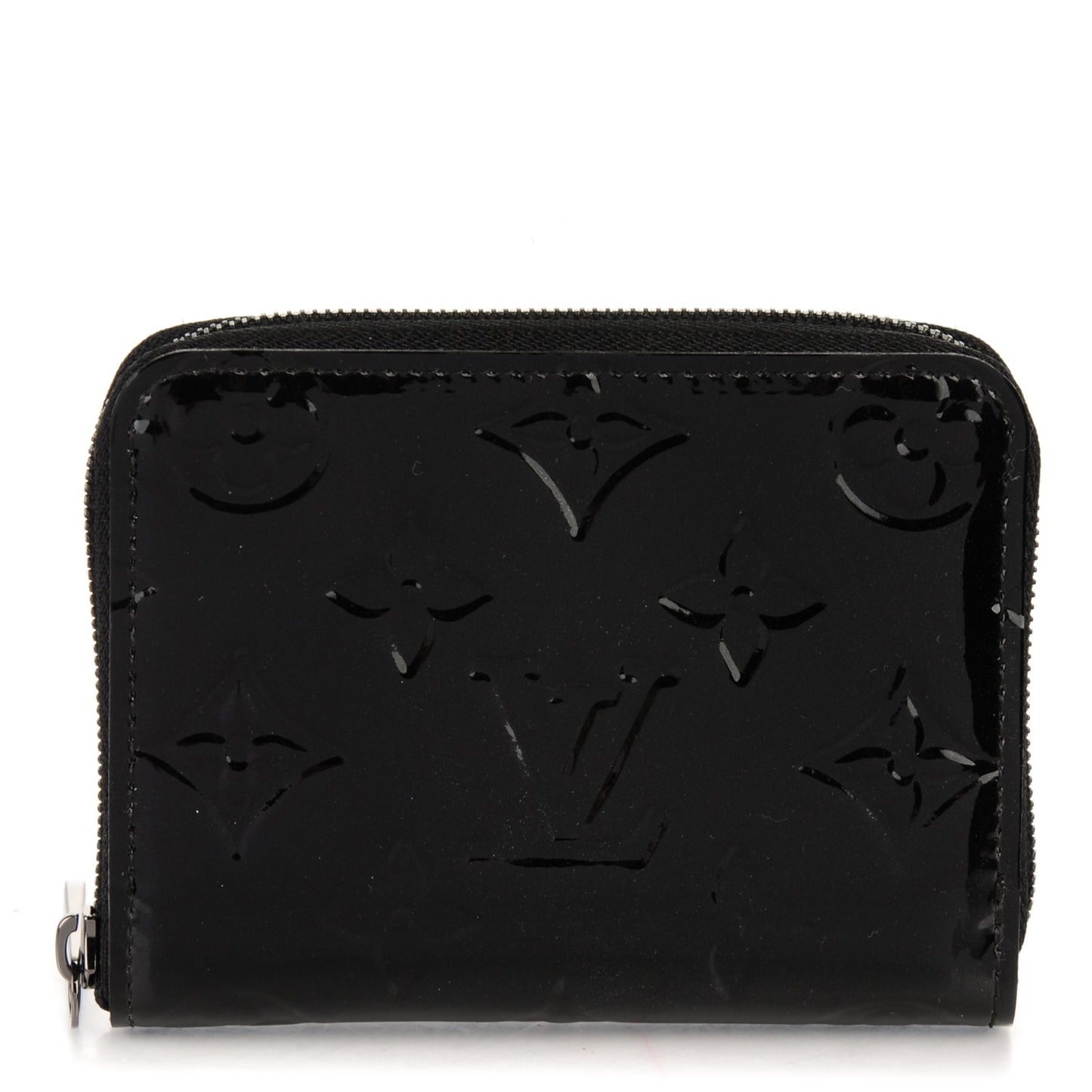 Vernis Zippy Coin Purse Wallet Noir Magnetique