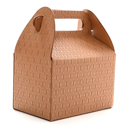 Saint Laurent Calfskin Monogram Take Away Box Dusty Vintage Brown Gold 3 of 10