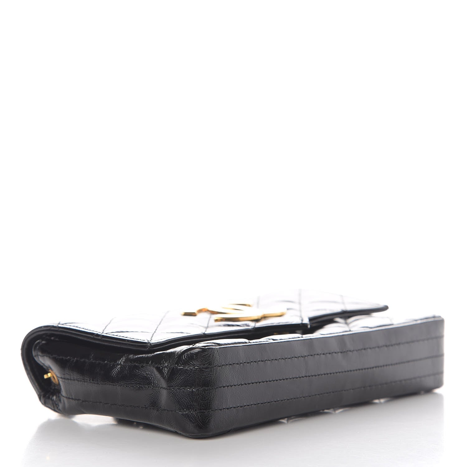 Chanel Glazed Calfskin Small CC Flap Black 4 of 12