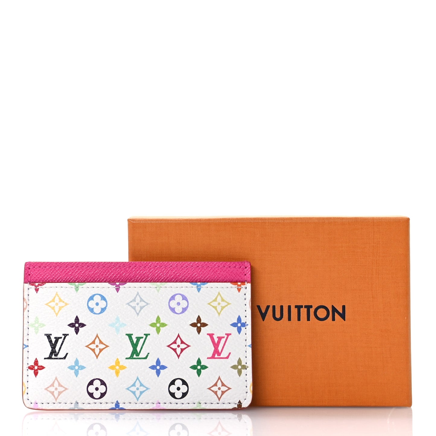 LV X TM Monogram Multicolor Card Holder Kawaii Pink