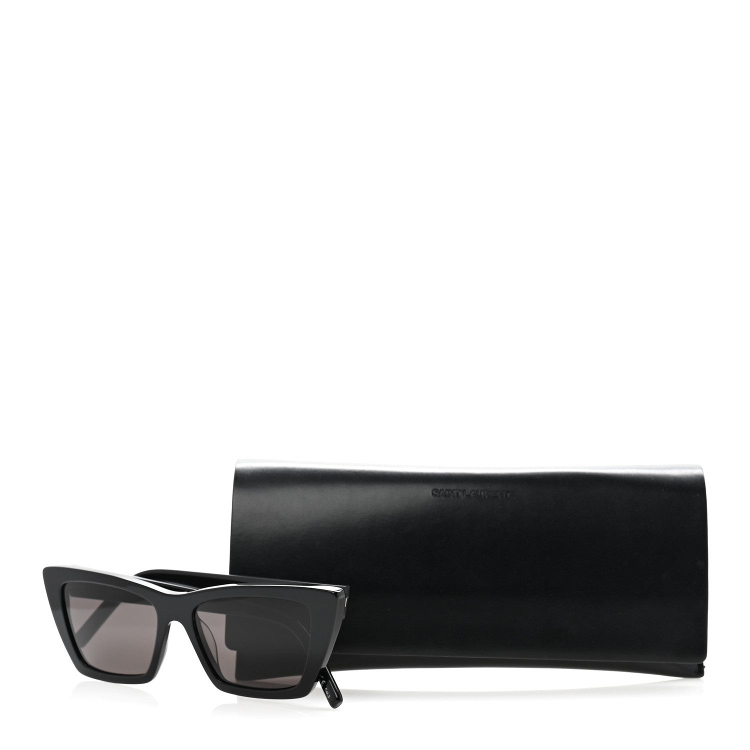 Saint Laurent Acetate Mica Cat Eye Sunglasses SL 276 Black 9 of 9