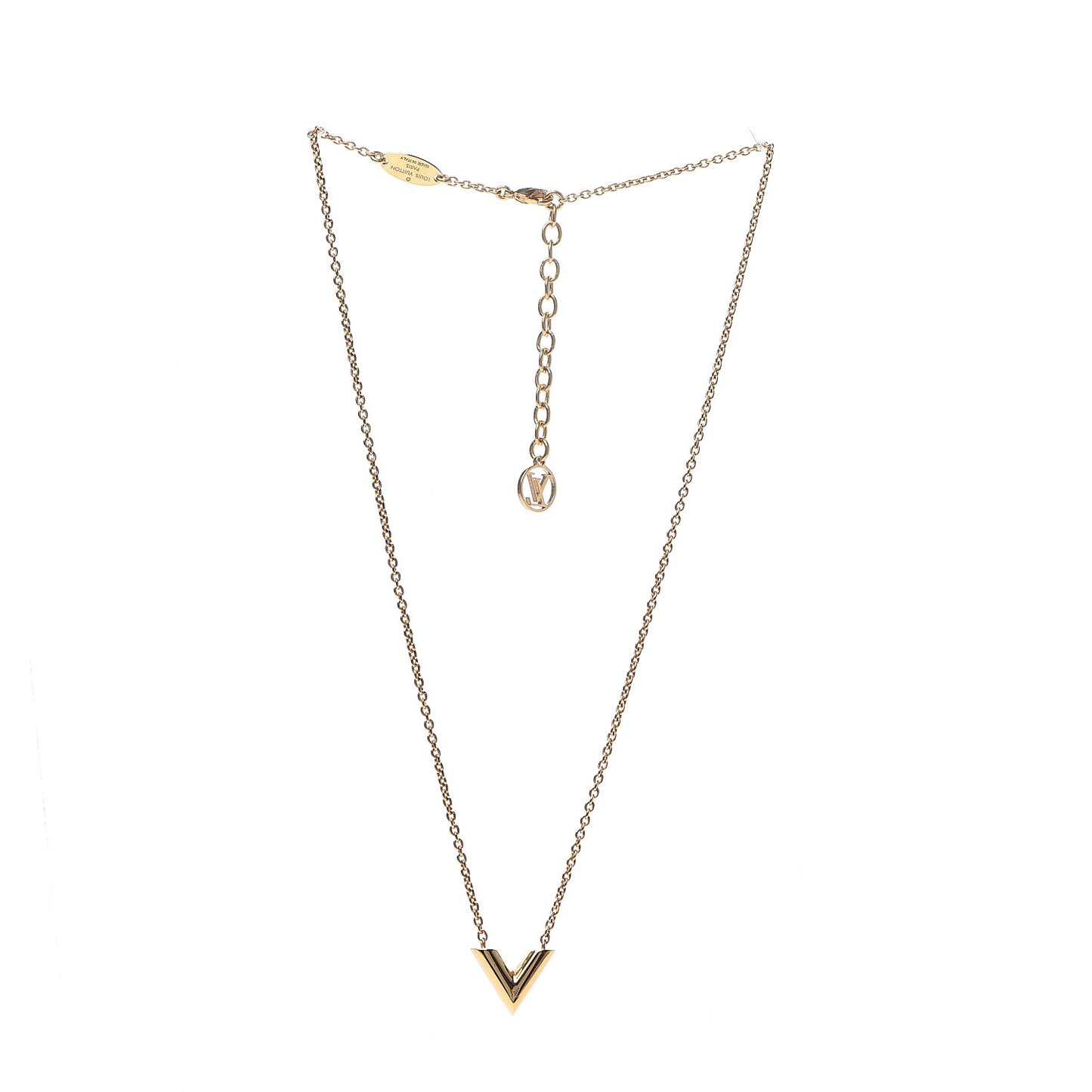 Essential V Necklace Gold