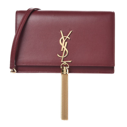 Saint Laurent Smooth Calfskin Classic Monogram Kate Tassel Chain Wallet Palissandre 1 of 13