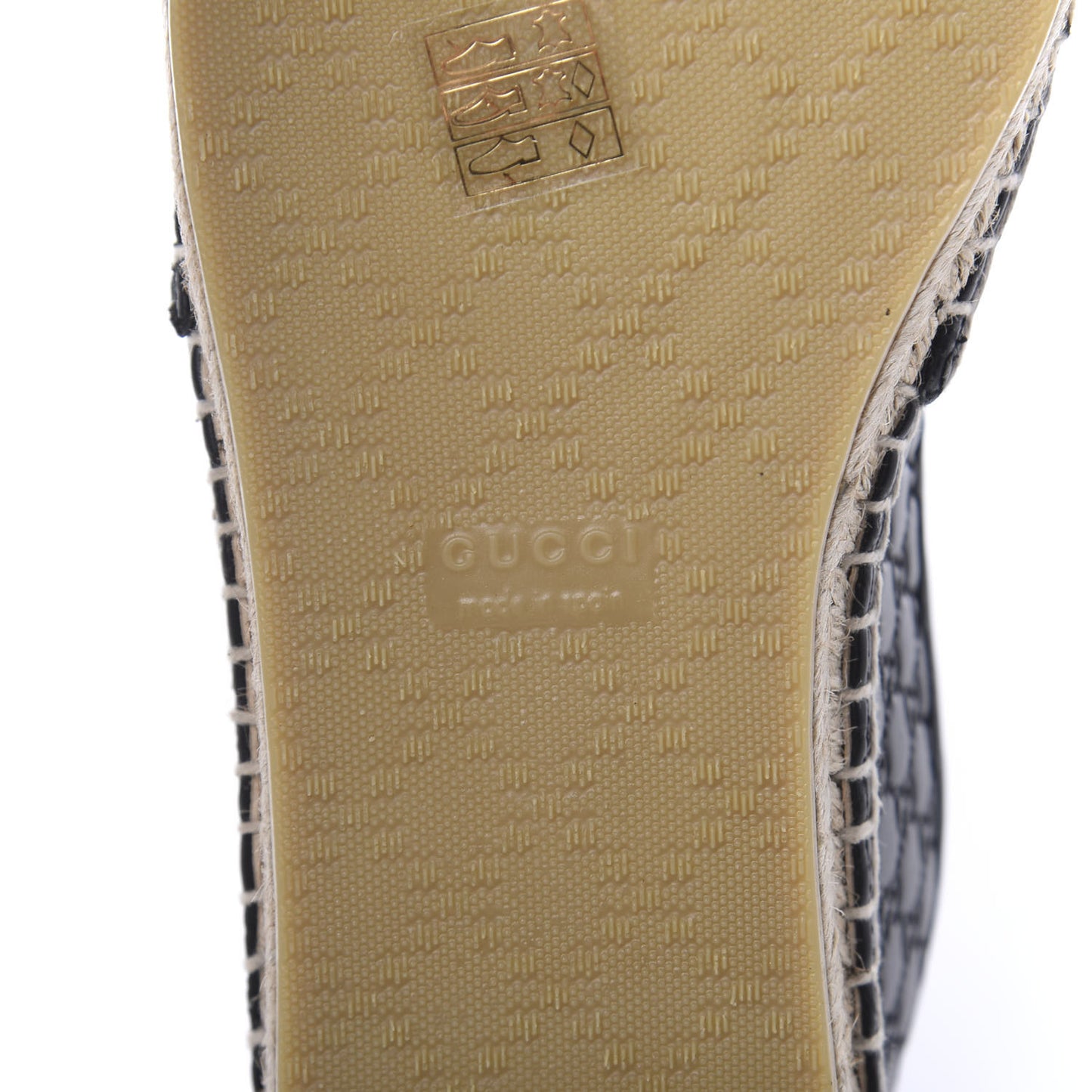 Microguccissima Signature Espadrilles 38.5 Black