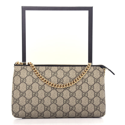 Gucci GG Supreme Monogram Wrist Wallet Black 11 of 11