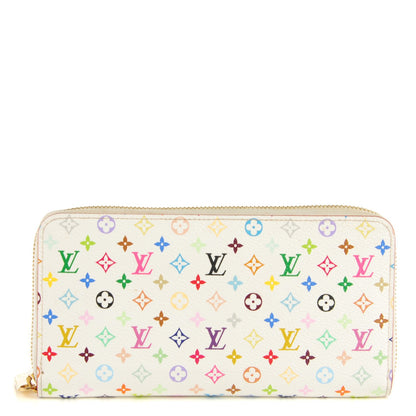 Louis Vuitton Monogram Multicolor Zippy Wallet White Litchi 1 of 7