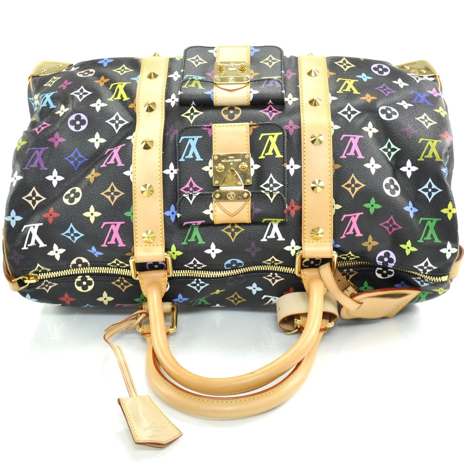 Louis Vuitton Monogram Multicolor Keepall 45 Black 5 of 10