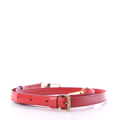 Louis Vuitton Calfskin 16mm Adjustable Shoulder Strap Red 2 of 2