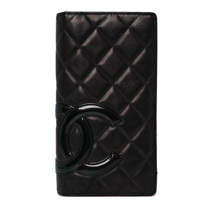 Chanel Calfskin Quilted Cambon Yen Wallet Black 1 of 11