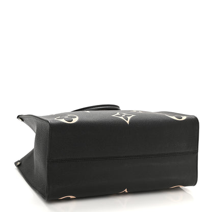 Louis Vuitton Empreinte Monogram Giant Onthego MM Black Beige 4 of 9