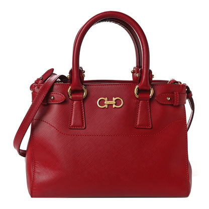 Salvatore Ferragamo Saffiano Beky Bag Rosso 1 of 9