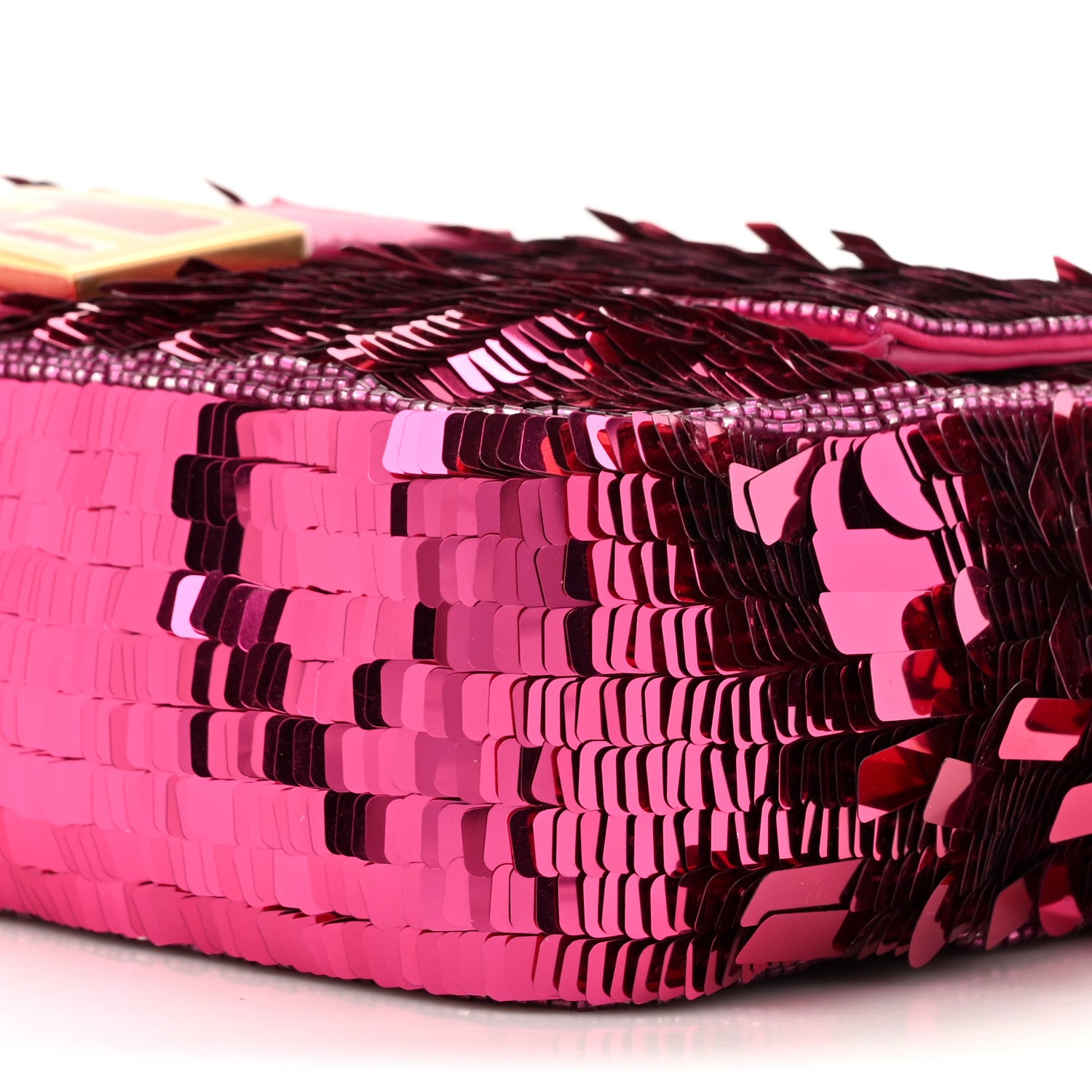 Fendi Sequin Paillettes Vitello Grace Sex and the City Baguette Ciclamino Pilar 9 of 10