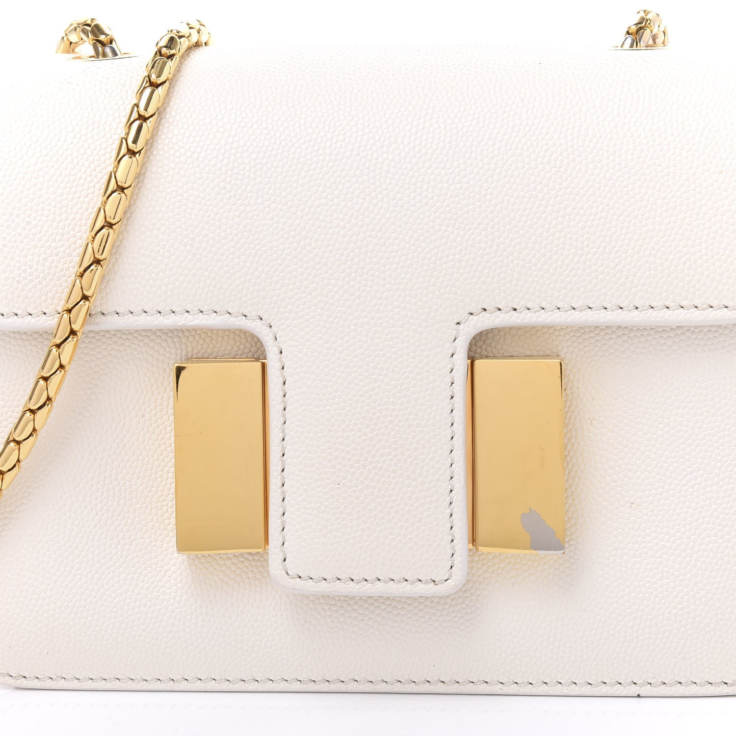Tom Ford Calfskin Small Sienna Shoulder Bag Chalk 8 of 8